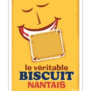 Affiche Marcel Le biscuit Nantais ( 30×40 cm) – Marcel