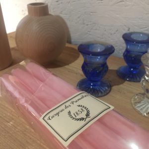 Bougies coniques 30cm rose  – Ciergerie des Prémontrés