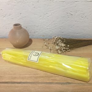 Bougies de fleuriste jaune  – Ciergerie des Prémontrés