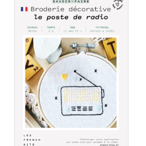 Broderie le poste de radio   – French Kits
