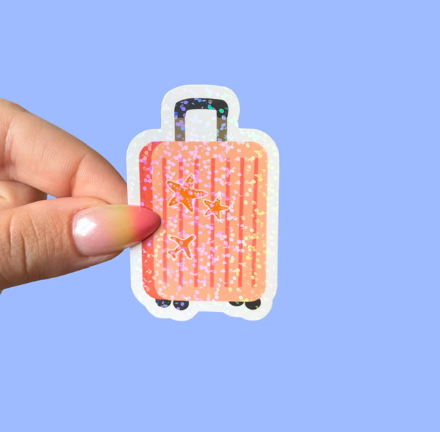 Sticker en forme de balise. Idéal pour carnet de voyage